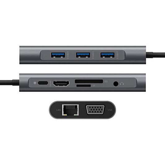 Computer Expansion Hub for HDMI VGA Ethernet PD and TF Access Global swanky 2