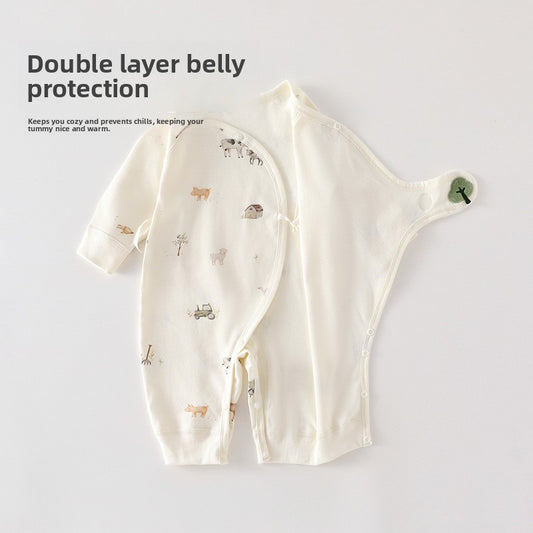 Conjoined Baby Clothes Comfortable, Easy-Wear Outfit for Little Ones Global swanky 3