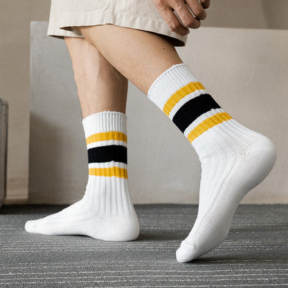 Cotton Men's Socks Breathable Comfort for Everyday Wear Fit globalswanky 02