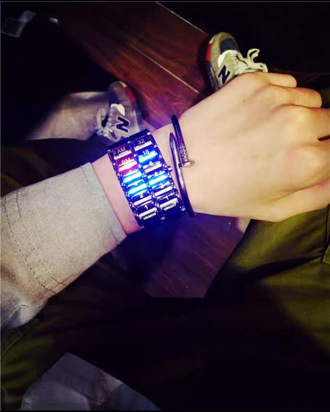 Creative LED Light Men & Women Digital Wristwatch – Stylish 
global-swanky 2