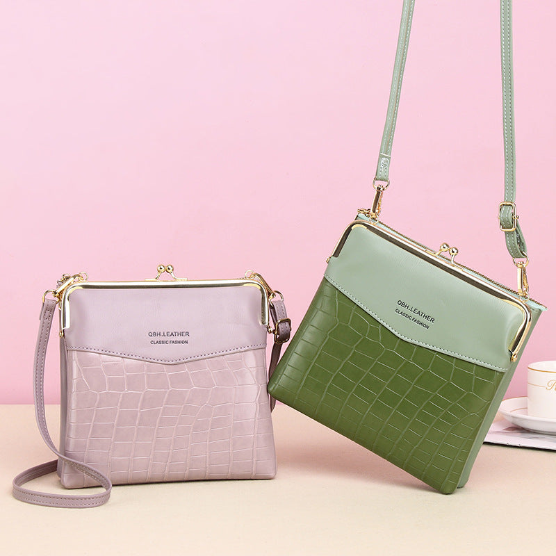Crossbody Phone Bag Women Lock Shoulder Bag Alligator Pattern Global swanky 1