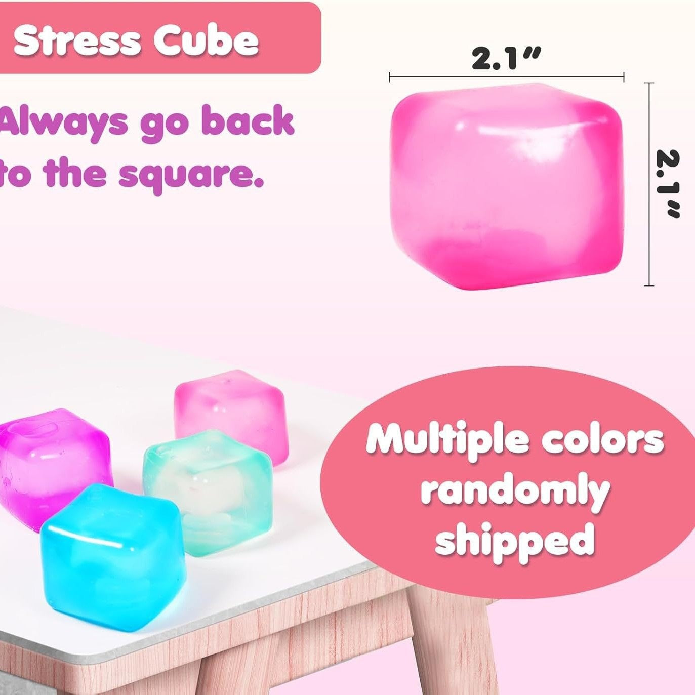 Crystal Ice Cube Slow Rebound Squeeze Toy for Stress Relief globalswanky 03