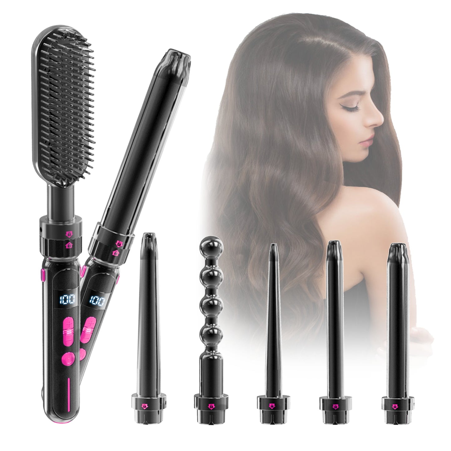 Curly Hair Sticks with Safety Features to Prevent Scalding globalswanky 02