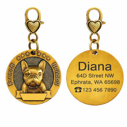Custom Dog Identity Card Tag – Jin Mao Teddy Bronze Anti-Lost
global-swanky 02