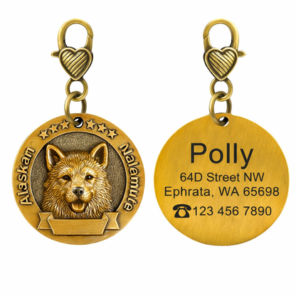 Custom Dog Identity Card Tag – Jin Mao Teddy Bronze Anti-Lost
global-swanky 03