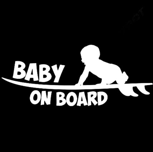 Cute Baby on Board Car Stickers Safety Warning Decals global swanky 3