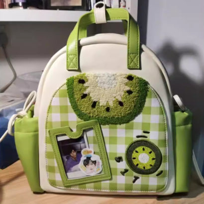 Cute Kiwi Fruit Backpack Sweet Minimalist Girls Bag global swanky 1