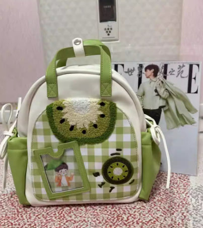Cute Kiwi Fruit Backpack Sweet Minimalist Girls Bag global swanky 2