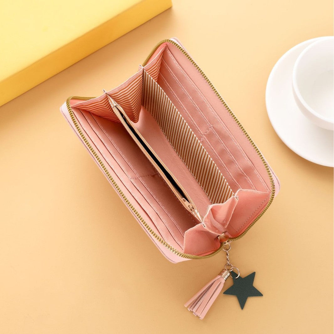 Cute Mini Embroidered Long Wallet For Women Elegant Daily Use Global swanky 2