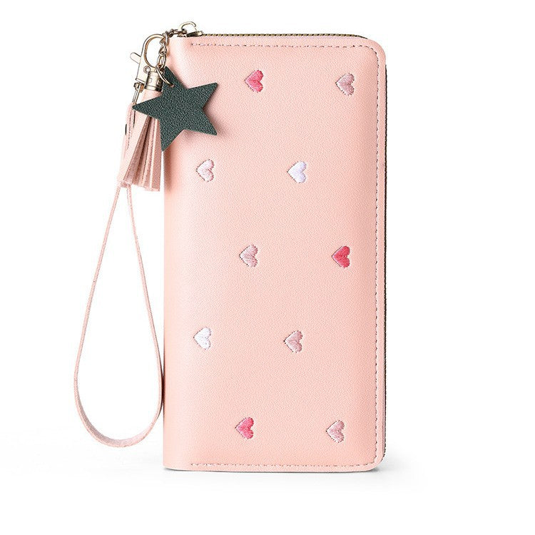 Cute Mini Embroidered Long Wallet For Women Elegant Daily Use Global swanky 3