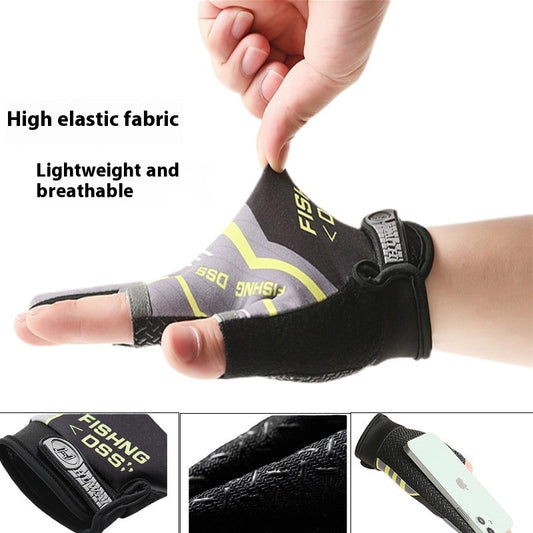 Cycling Lure Fishing Gloves Sun Protection Windproof Global swanky 2