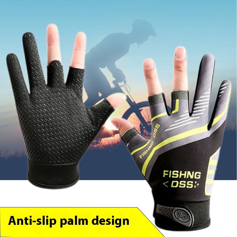 Cycling Lure Fishing Gloves Sun Protection Windproof Global swanky 3