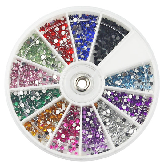 Diamond Fake Nails – 12 Colors Domestic Rhinestone Nail Set
globalswanky 02