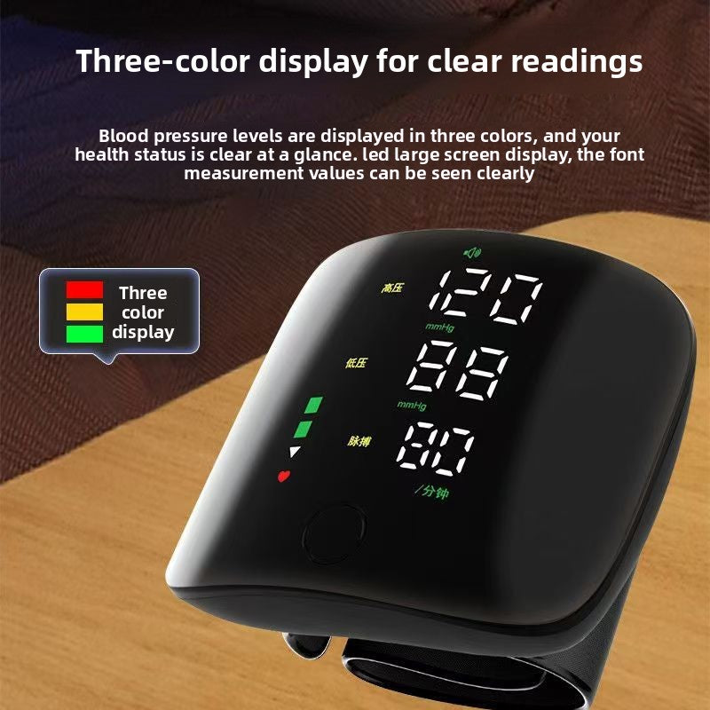 Digital Electronic Wrist Blood Pressure Monitor Smart Features global-swanky 1