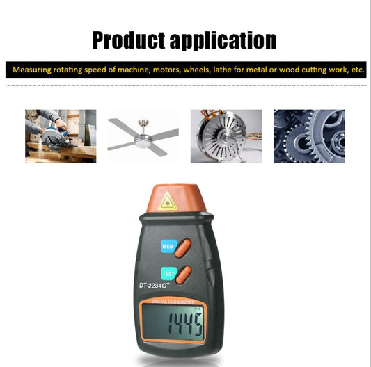 Digital Tachometer for Vehicle Engine Speed Testing and Repair Global swanky 2