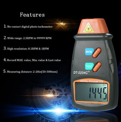 Digital Tachometer for Vehicle Engine Speed Testing and Repair Global swanky 3