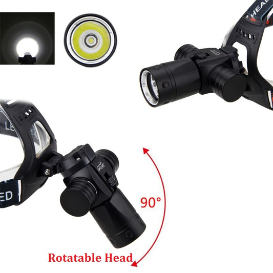 Diving Headlight Head Mounted LED Underwater Diving Light globalswanky 02