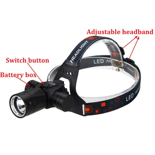 Diving Headlight Head Mounted LED Underwater Diving Light globalswanky 03