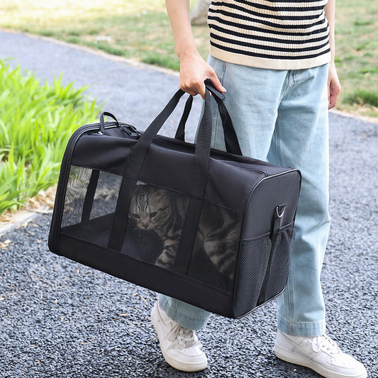 Dog Cat Carriers Bags Car Portable Transport Pet Bag Cage Portable Pet Foldable Outgoing Travel Breathable Pets Handbag Global swanky 2
