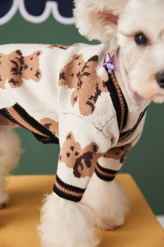  Dog & Cat Sweater – Preppy Style V-Neck Striped Vest for Pets
global-swanky 3