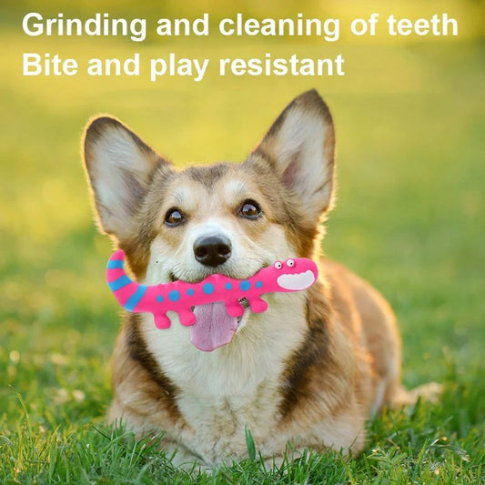 Dog Chew Toy Latex Lizard Squeaky Pet Toys For Small Medium Dogs Interactive Funny Dog Sounding Training Toy Pet Supplies Global swanky 2