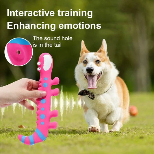 Dog Chew Toy Latex Lizard Squeaky Pet Toys For Small Medium Dogs Interactive Funny Dog Sounding Training Toy Pet Supplies Global swanky 3 