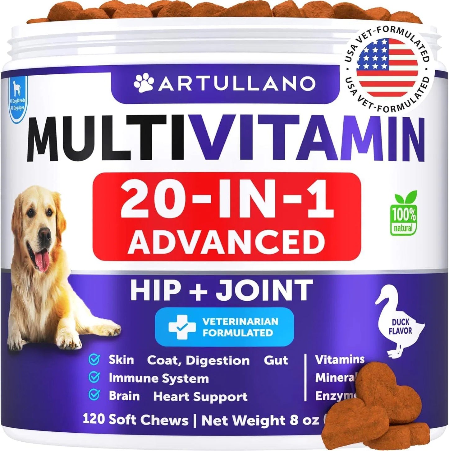 Dog Multivitamin Chewable – 20 in 1 Dog Vitamins Chews Global swanky 1