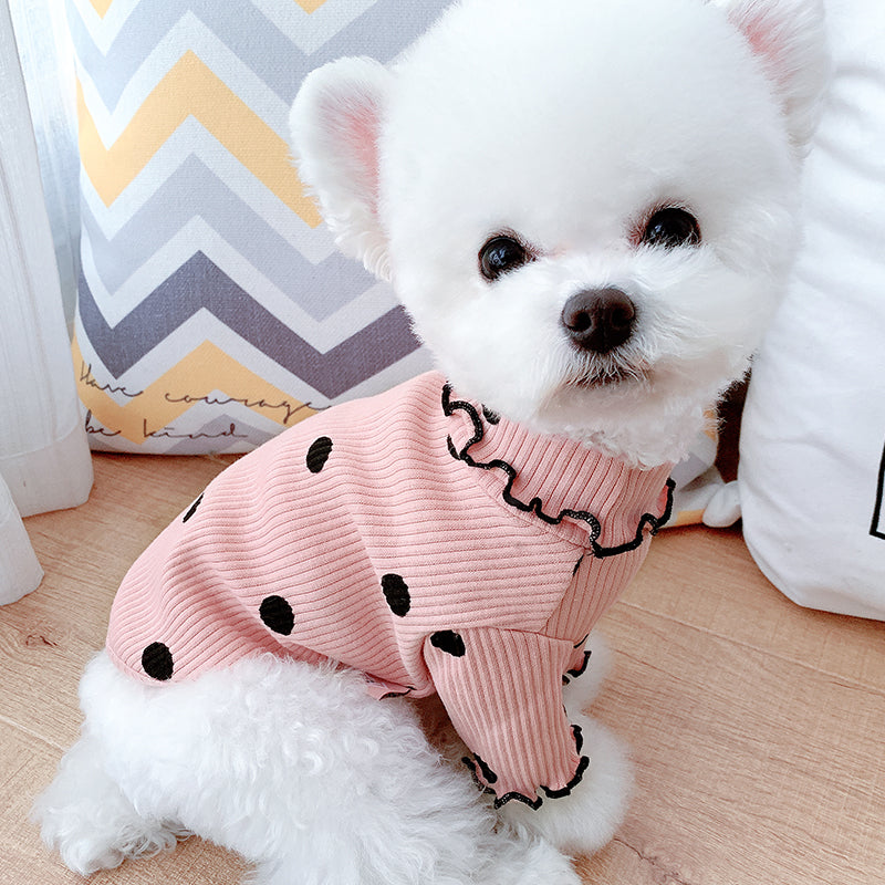  Dot Turtleneck Dog Bottoming Shirt – Stylish Pet Clothing
global-swanky 3
