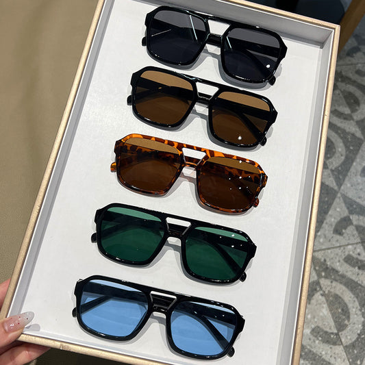 Double Beam Candy Color Sunglasses for Chic Summer Style globalswanky 03