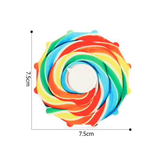 Double Sided Colorful Hand Spinner Pressure Reduction Toy globalswanky 03