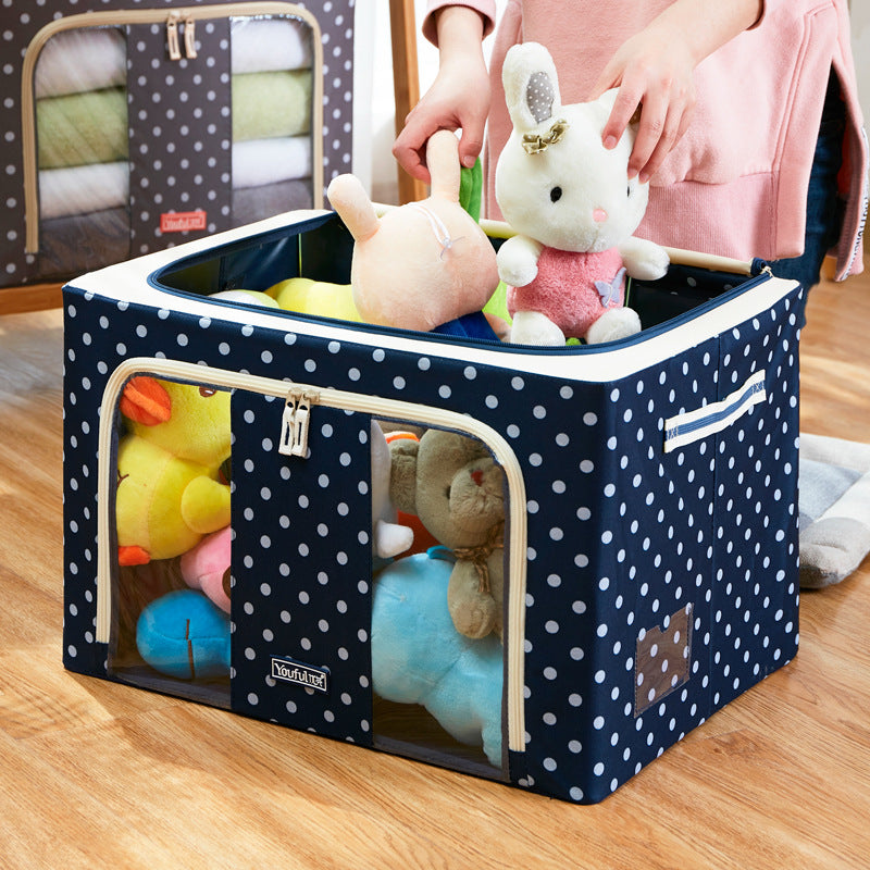 Double Window Storage Box Foldable Fabric Organizer for Home
global-swanky 3