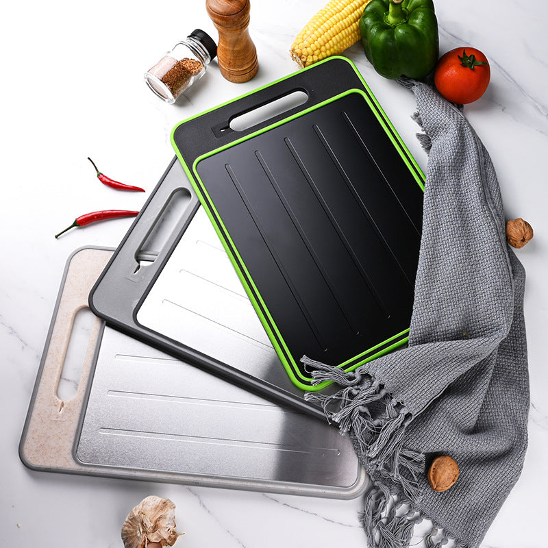 Dual-Sided Aluminum Cutting Board with Knife Sharpener Global swanky 2