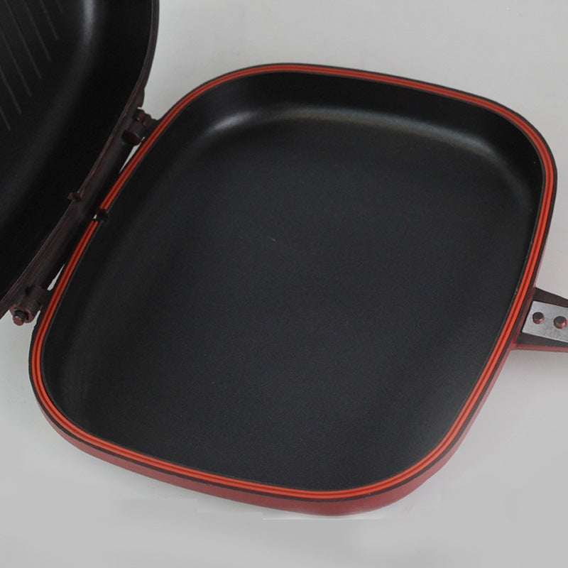 Dual-Sided Nonstick Grill Pan for Home Kitchen Grilling Use globalswanky 02