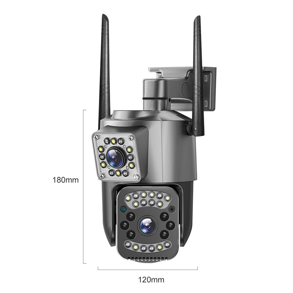Dual Lens Home Camera with Two-Way Voice Intercom for Security globalswanky 03