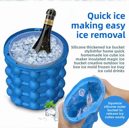 Durable Thickened Silicone Ice Cube Mold with Easy Release global-swanky- 1