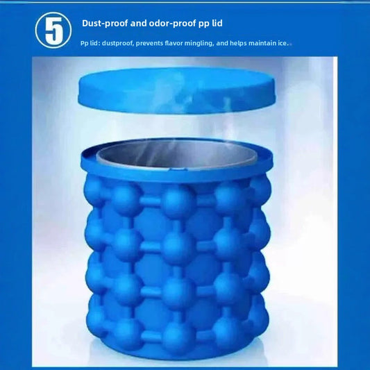 Durable Thickened Silicone Ice Cube Mold with Easy Release global-swanky- 2