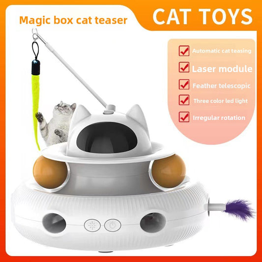 Electric Cat Turntable Toys for Hunting and Play Training global-swanky 1