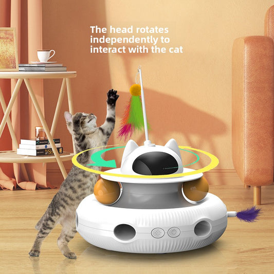 Electric Cat Turntable Toys for Hunting and Play Training global-swanky 2