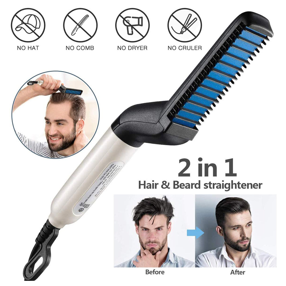 Electric Hair Straightener Brush – Quick Beard & Hair Straightening
globalswanky 3