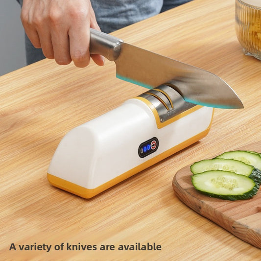 Electric Knife Sharpener for Fast Precise Blade Sharpening global-swanky 3