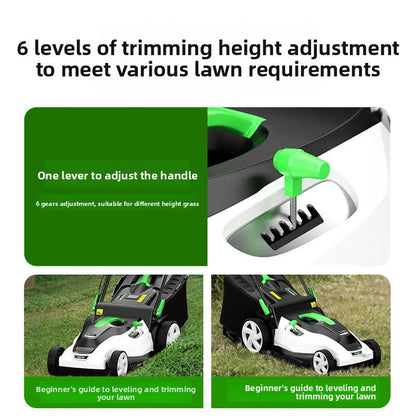 Electric Lawn Mower Garden Trimmer for Home Yard Care Use globalswanky 02