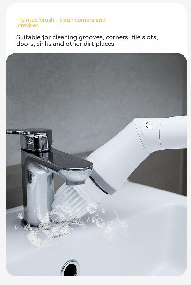  Electric Scrubber Cleaning Brush Telescopic Long Handle Tool
global-swanky 2