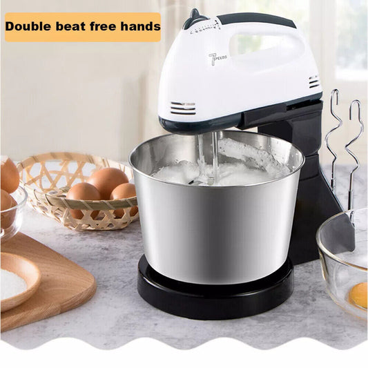 Electric Stand Mixer 7 Speed Cake Blender Beater Dough Bowl globalswanky 01