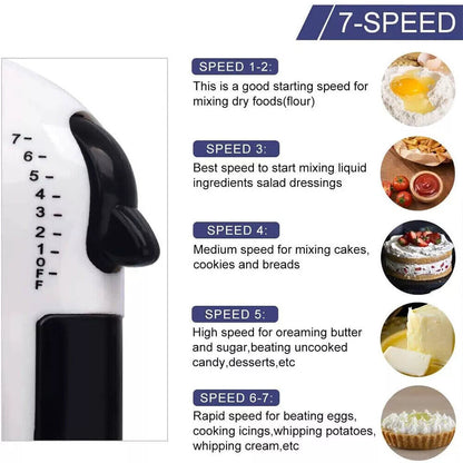 Electric Stand Mixer 7 Speed Cake Blender Beater Dough Bowl globalswanky 03