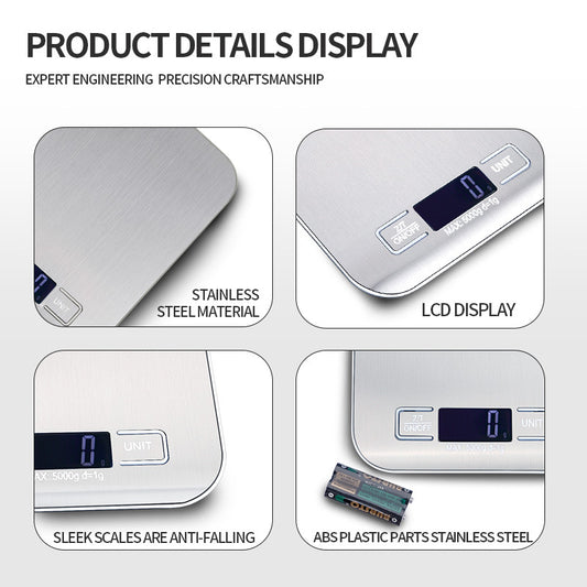 Electronic Kitchen Scale for Accurate Cooking Baking Home Use globalswanky 03