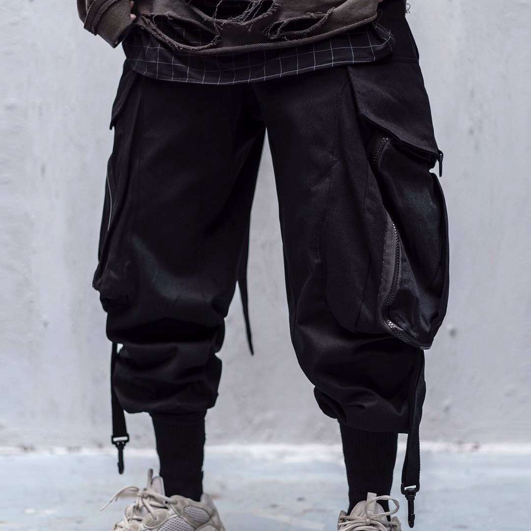 Embroidered streamer cargo pants Global swanky 2