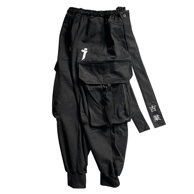 Embroidered streamer cargo pants Global swanky 3