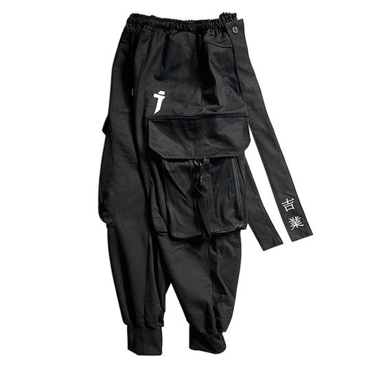 Embroidered streamer cargo pants Global swanky 3