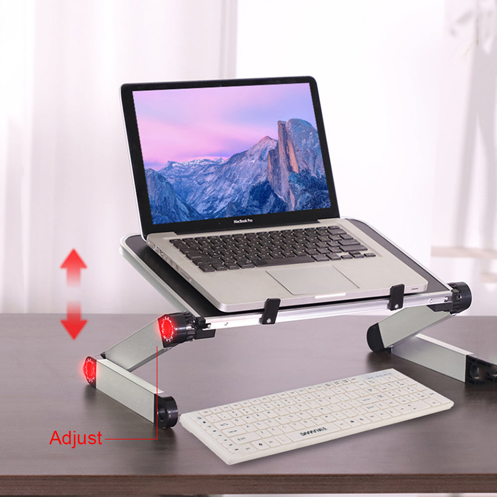 Ergonomic Foldable Laptop Stand & Tablet Holder for Desk Use globalswanky 01