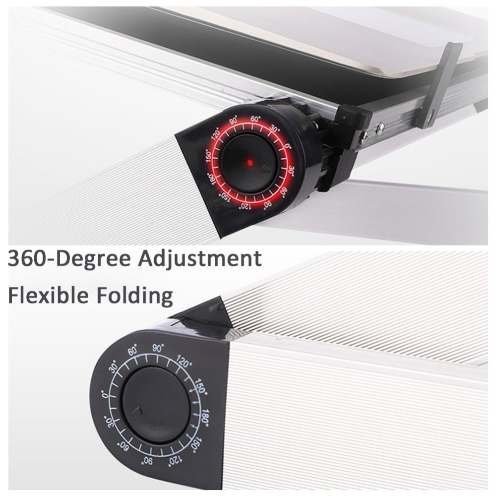 Ergonomic Foldable Laptop Stand & Tablet Holder for Desk Use globalswanky 02